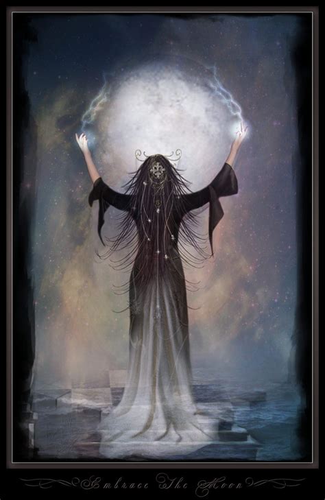 Witch occupying the moon